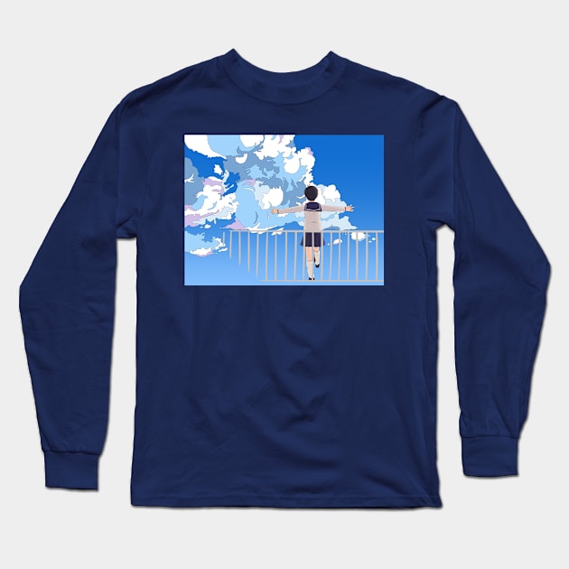 Sky Long Sleeve T-Shirt by mikazure